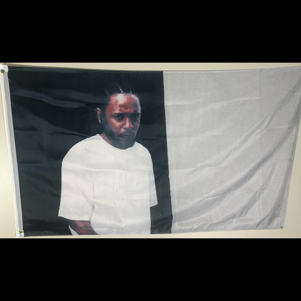 Kendrick Lamar rap flag poster banner black edition brand new 3x5 feet brand new